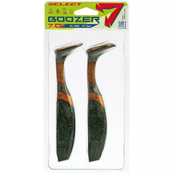 Силікон Select Boozer SE 7" #085 (2 шт / уп), Длина силикона: 7" (17.5 см), Расцветка силикона: 085, фото , изображение 2